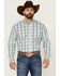 Image #1 - Stetson Men's Vintage Plaid Long Sleeve Button-Down Western Shirt , Blue, hi-res