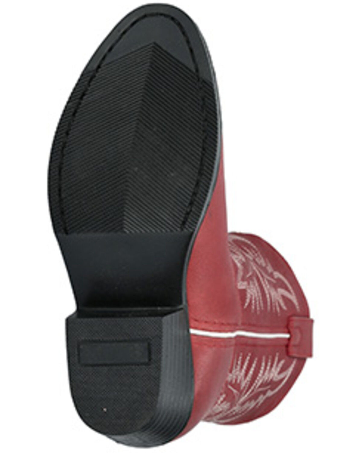Image #7 - Smoky Mountain Girls' Denver Western Boots - Round Toe, Red, hi-res