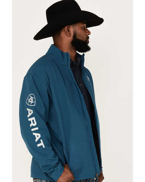 Image #2 - Ariat Men's Logo 2.0 Softshell Jacket - Big & Tall , Blue, hi-res