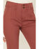 Image #2 - Shyanne Women's Marsala Darted Waist Comfort Stretch Super Flare Jeans, Rust Copper, hi-res