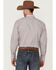 Resistol Men's Arcadia Geo Print Long Sleeve Snap Western Shirt , Purple, hi-res