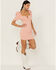 Flying Tomato Women's Bodycon Puff Sleeve Dress, Blush, hi-res