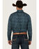Image #4 - Cody James Men's Lasso Paisley Print Long Sleeve Button-Down Stretch Western Shirt, Blue, hi-res