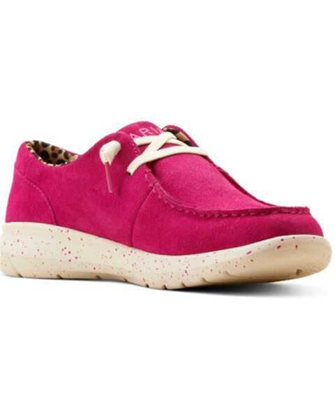 Ariat Women's Hilo Casual Shoes - Moc Toe , Pink, hi-res