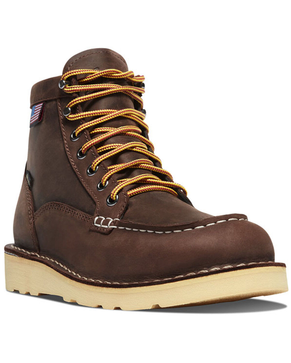 Image #1 - Danner Women's Bull Run GTX 6" Moc Work Boots - Soft Toe, Brown, hi-res