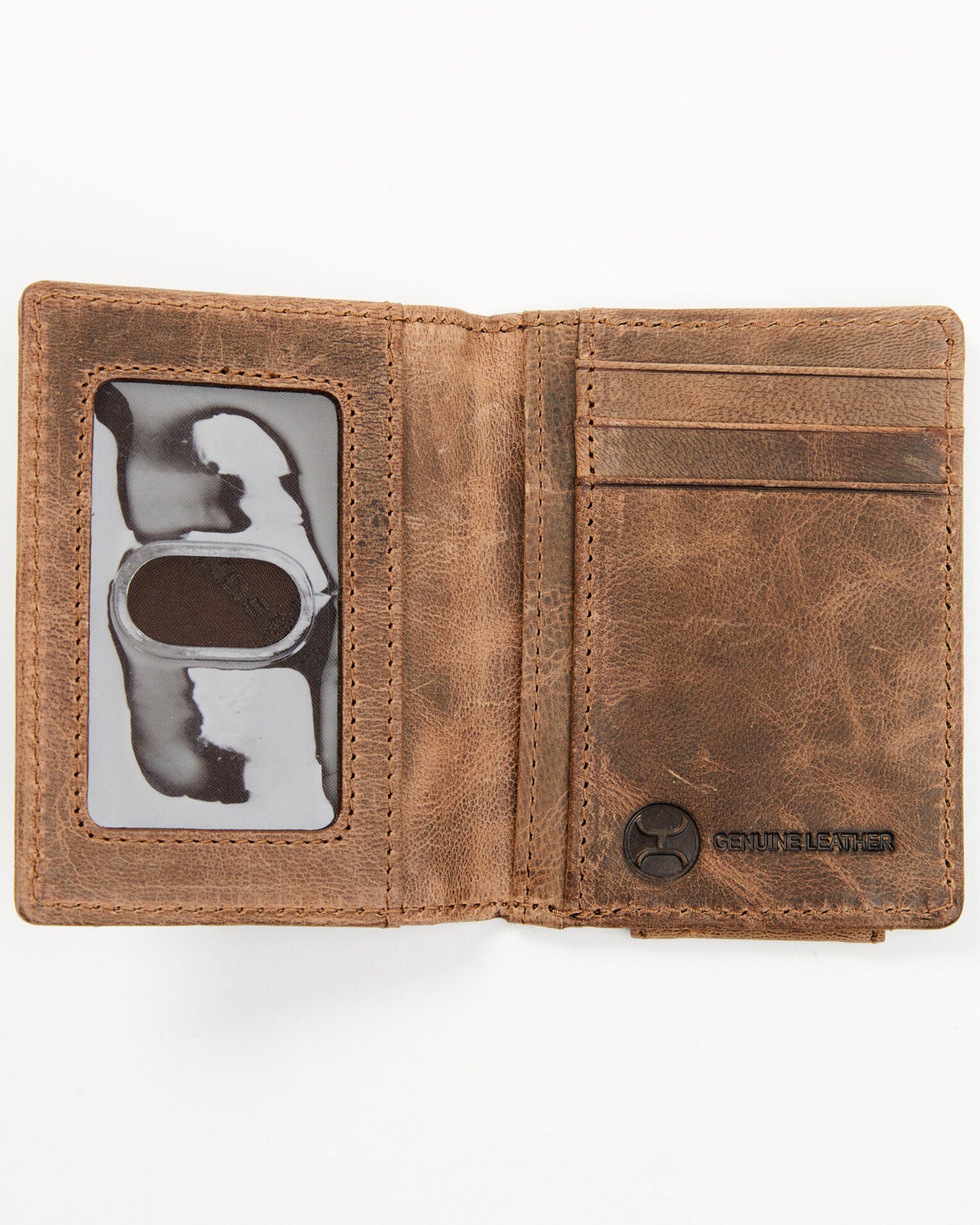 Product Name Hooey Men's Brown Liberty Rope Embossed BiFold Money