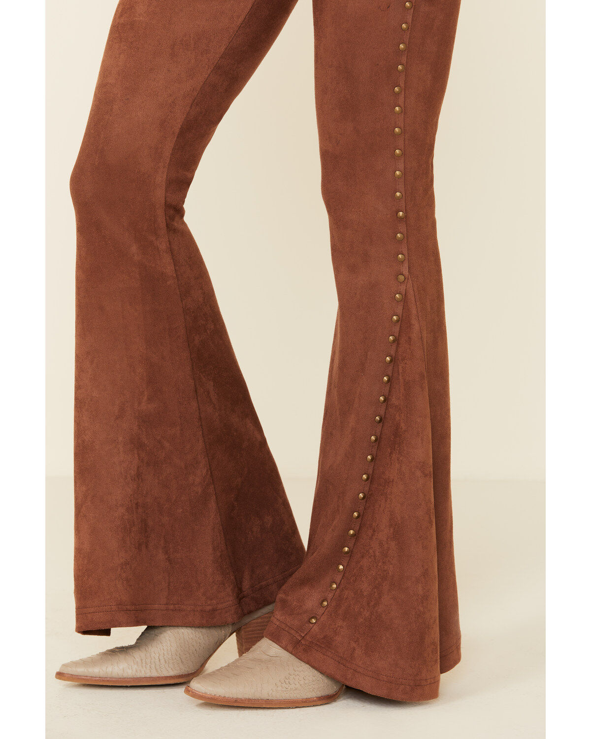 faux suede bell bottoms