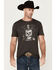 Image #1 - Moonshine Spirit Men's Bottle Lines Short Sleeve Graphic T-Shirt, Charcoal, hi-res