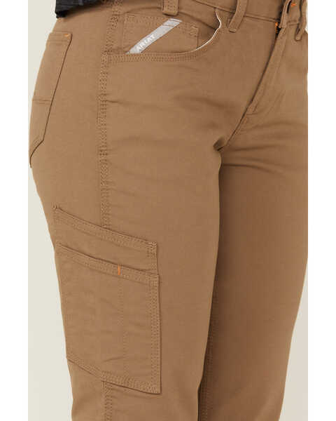 Ariat Women's Rebar Field Khaki DuraStretch Made Tough Straight Leg Work  Pants
