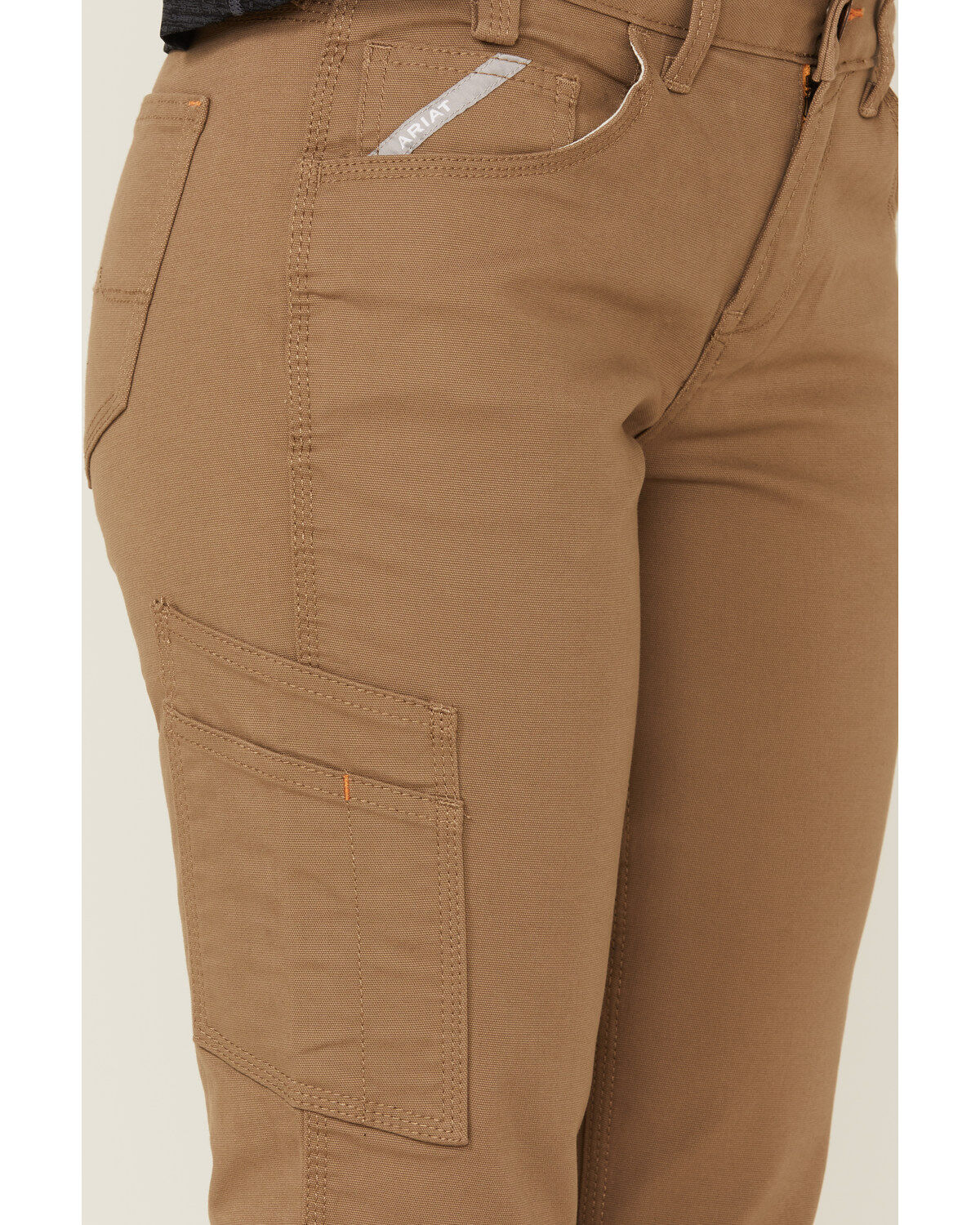 Image #2 - Ariat Women's Rebar Field Khaki DuraStretch Made Tough Straight Leg Work Pants, Beige/khaki, hi-res