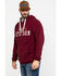 Stetson Men's USA Stetson Graphic Fleece Hooded Sweatshirt , Red, hi-res