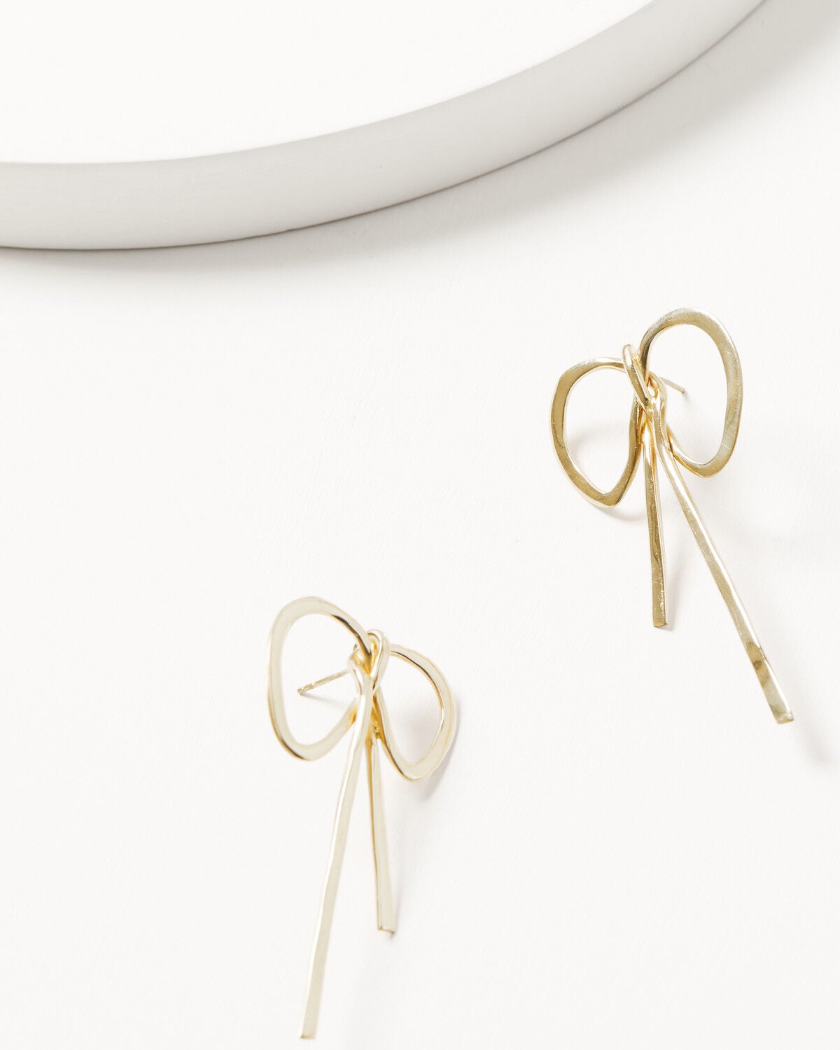 Ink + Alloy Women's Katie Large Ribbon Bow Earrings, Multi, hi-res