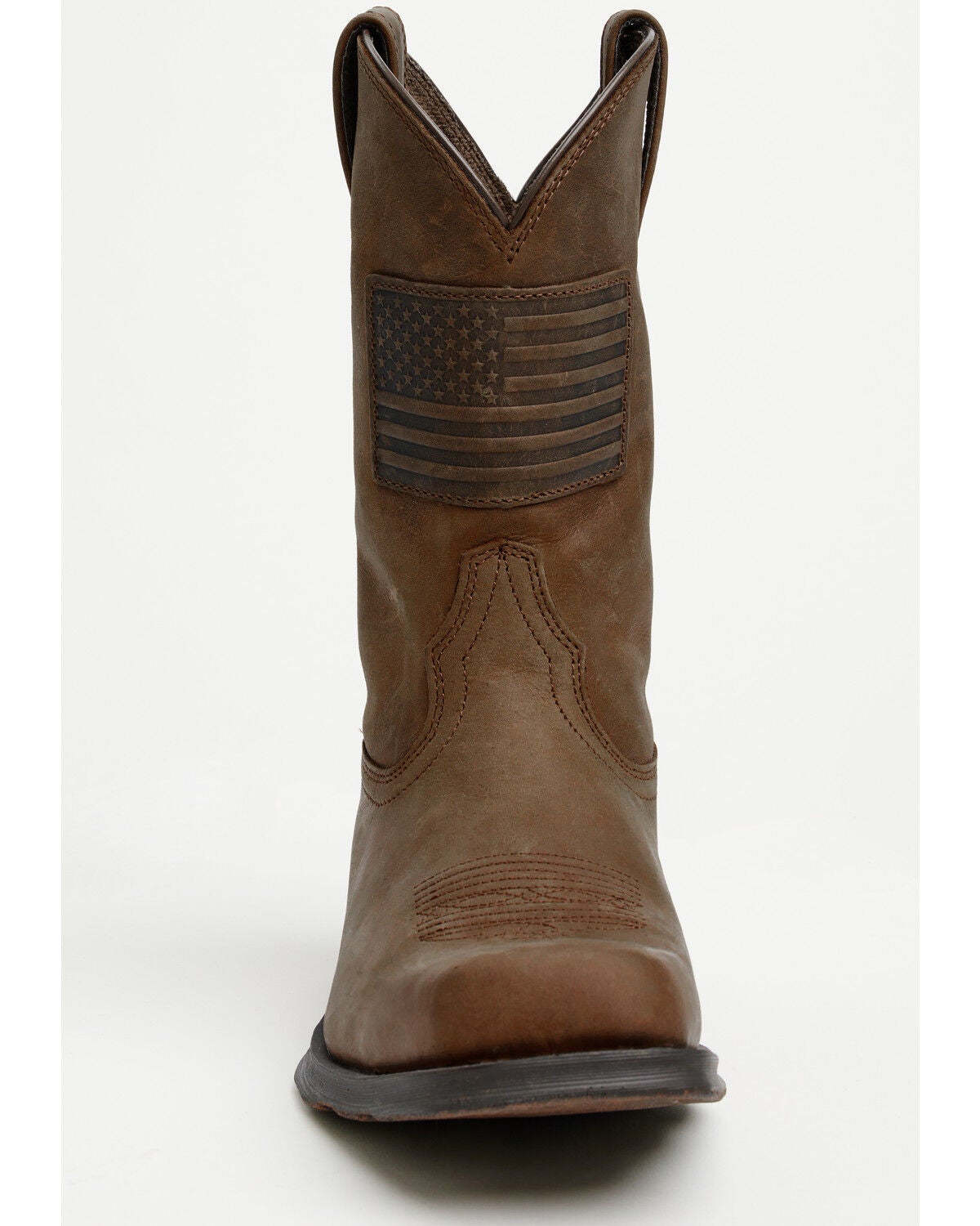 Image #4 - Ariat Men&rsquo;s Rambler Patriot Distressed Western Performance Boots &ndash; Square Toe, Distressed Brown, hi-res
