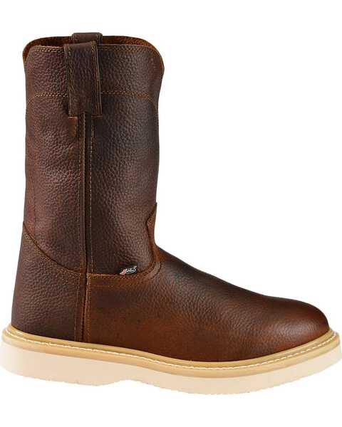 Image #2 - Justin Men's Axe Electrical Hazard Light Duty Pull On Work Boots - Soft Toe, Tan, hi-res