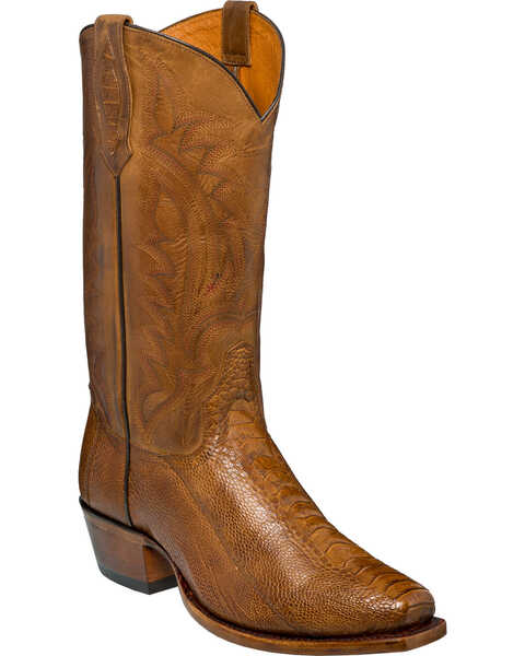 Image #1 - Tony Lama Men's Sunset Oiled Ostrich Leg Cowboy Boots - Square Toe, , hi-res