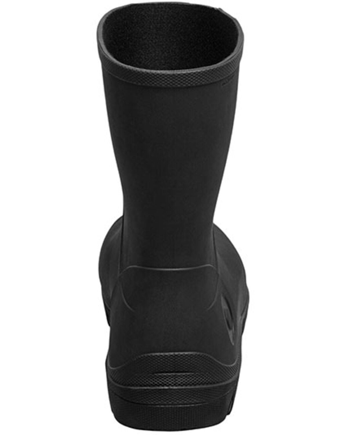 Image #5 - Bogs Boys' Essential Rain Mid Rubber Boots - Round Toe, Black, hi-res
