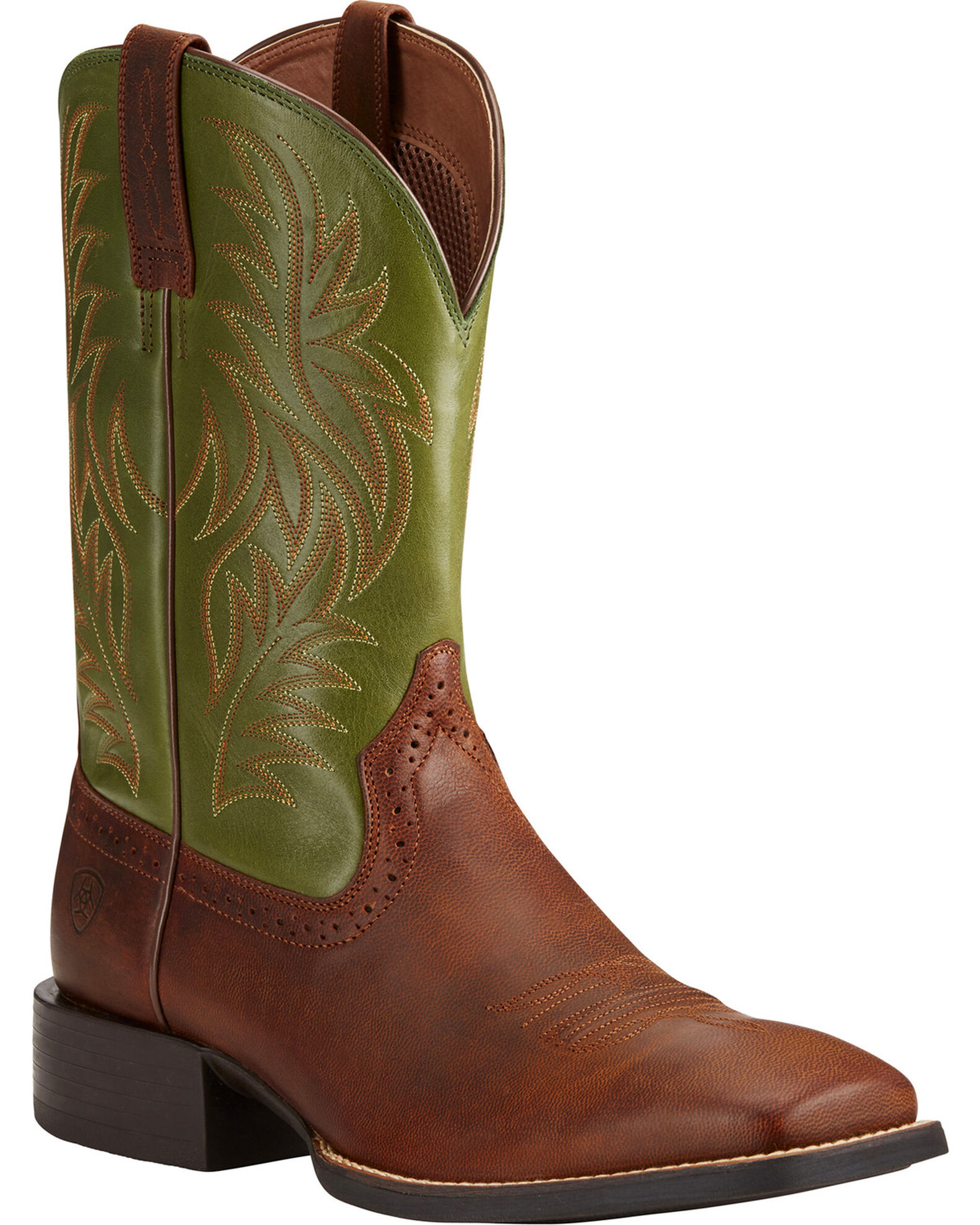 Ariat mens cowboy boots square toe clearance