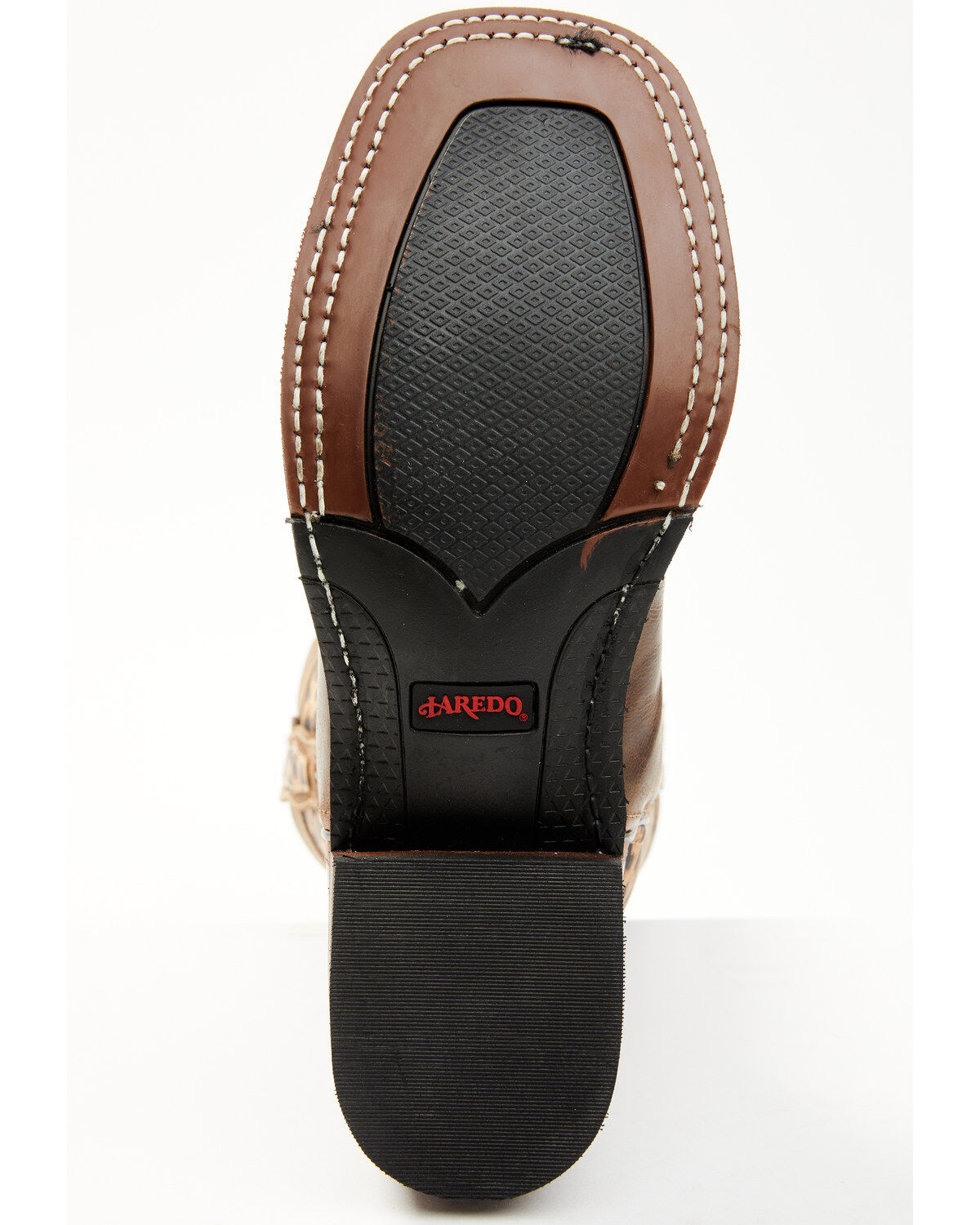 Image #7 - Laredo Women's Leopard Print Western Performance Boots - Broad Square Toe, Chocolate, hi-res