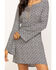 Stetson Women's Geometric Southwestern Bell Sleeve Dress, Black, hi-res