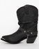 Shyanne Women's Tammye Slouch Harness Fashion Boots - Pointed Toe, Black, hi-res