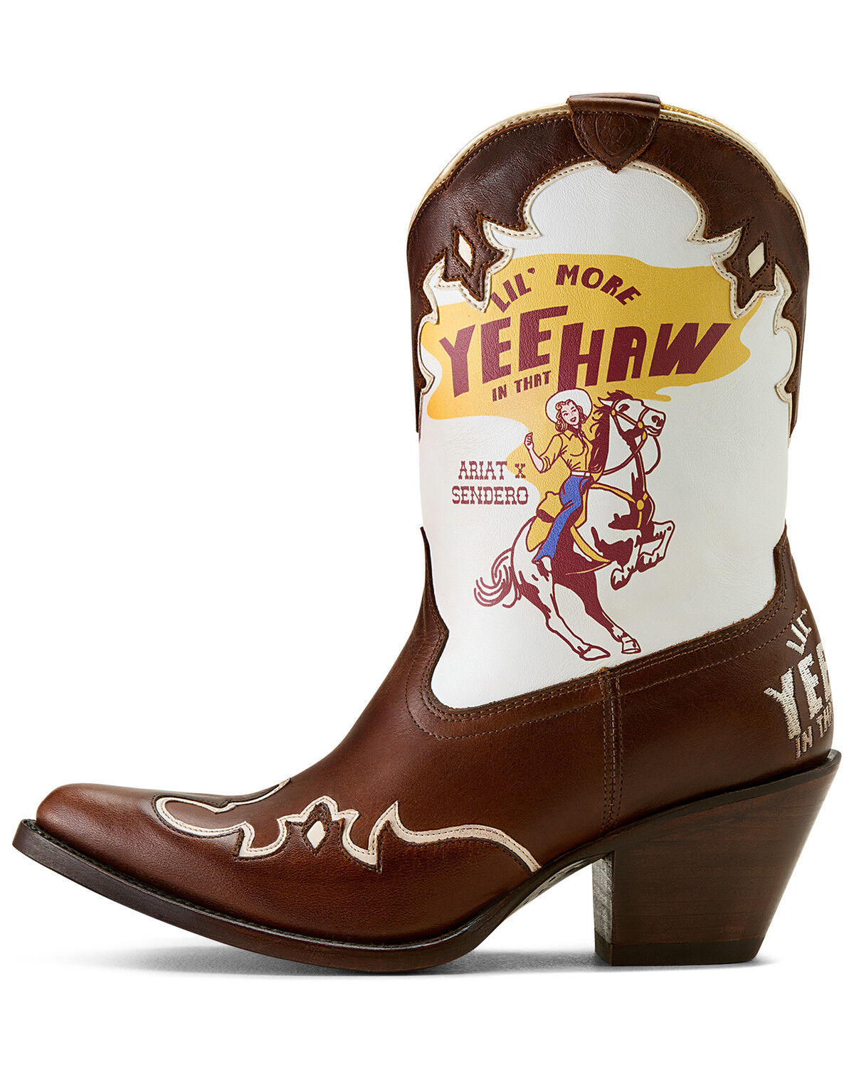 Image #3 - Ariat Women's Bandida Sendero Western Boots - Round Toe, Brown, hi-res