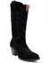 Image #1 - Ferrini Women's Quinn Roughout Western Boots - Round Toe, Black, hi-res