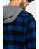 Image #5 - Hawx Men's Blue Monteta Plaid Hooded Long Sleeve Shirt Work Jacket - Tall, , hi-res