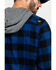 Image #5 -  Hawx Men's Blue Monteta Plaid Hooded Long Sleeve Shirt Work Jacket - Tall , , hi-res