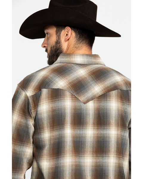 Image #5 - Resistol Men's Richland Ombre Plaid Long Sleeve Western Shirt , , hi-res