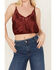 Image #3 - Free People Women's Night Out Blouson Brami, Burgundy, hi-res