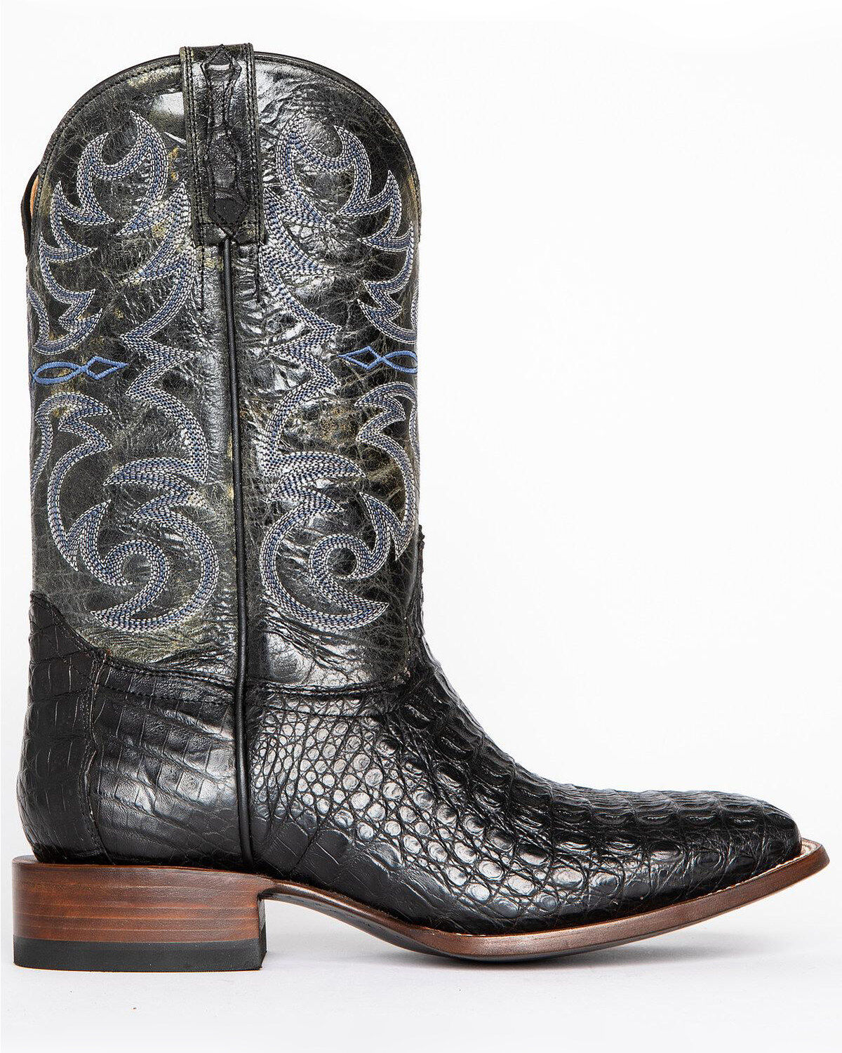 Image #4 - Cody James Men's Caiman Embroidered Exotic Boots - Broad Square Toe, , hi-res