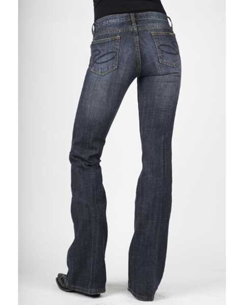 Image #1 - Stetson Women's 816 Classic Dark Wash Slim Fit Low Rise Bootcut Jeans, , hi-res