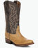 Image #1 - Circle G Men's Exotic Full Quill Ostrich Western Boots - Round Toe, Yellow, hi-res