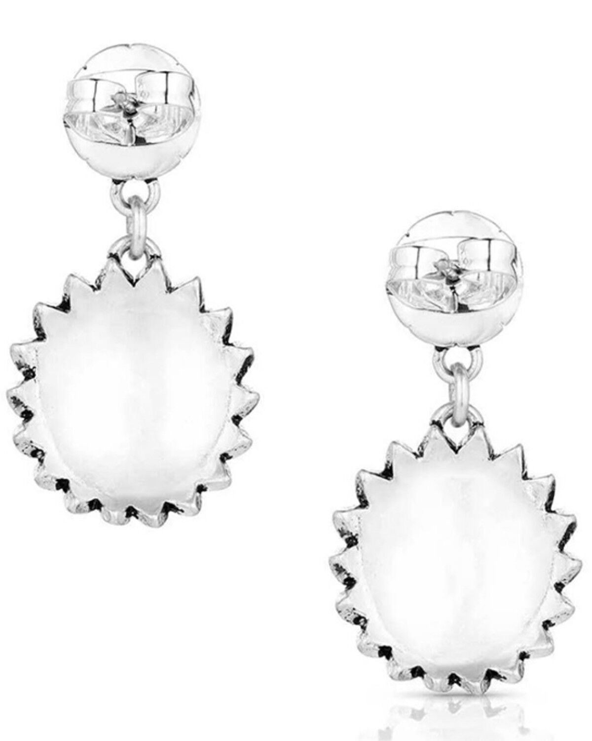 Image #2 - Montana Silversmiths Women's Heyday Blossom Earrings, Silver, hi-res