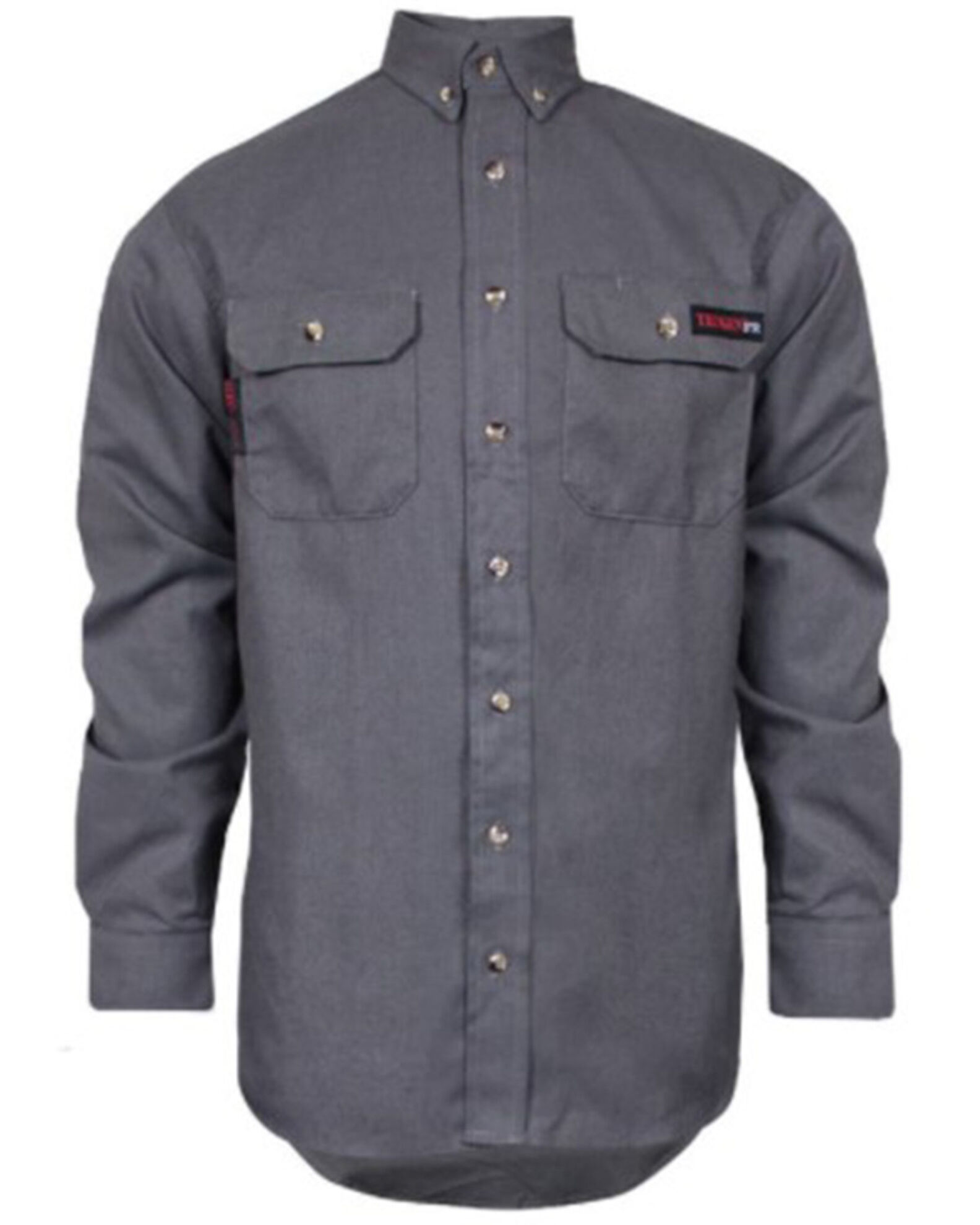 Product Name National Safety Apparel Men s FR Solid Long Sleeve Button Down Work Shirt Big Tall
