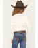 Image #4 - Shyanne Girls' Josie Fringe Studded Long Sleeve Shirt, Cream, hi-res