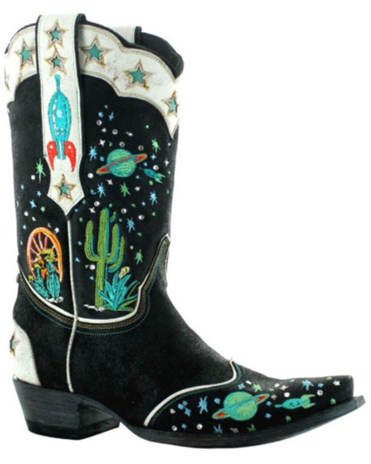 Image #1 - Double D Ranch Women's Space Cowboy Western Boots - Snip Toe, , hi-res