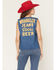 Image #4 - Wrangler x Coors Banquet Women's Golden Blue Button-Down Denim Vest, Medium Wash, hi-res
