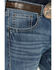 Image #2 - Rock 47 by Wrangler Men's Sand Springs Medium Wash Slim Bootcut Stretch Denim Jeans, Medium Wash, hi-res