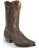 Image #1 - Dan Post Men's Chocolate Shark Cowboy Boots - Square Toe , , hi-res