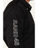 Image #3 - RANK 45® Men's Solid Performance Twill Logo Long Sleeve Button-Down Western Shirt, Black, hi-res