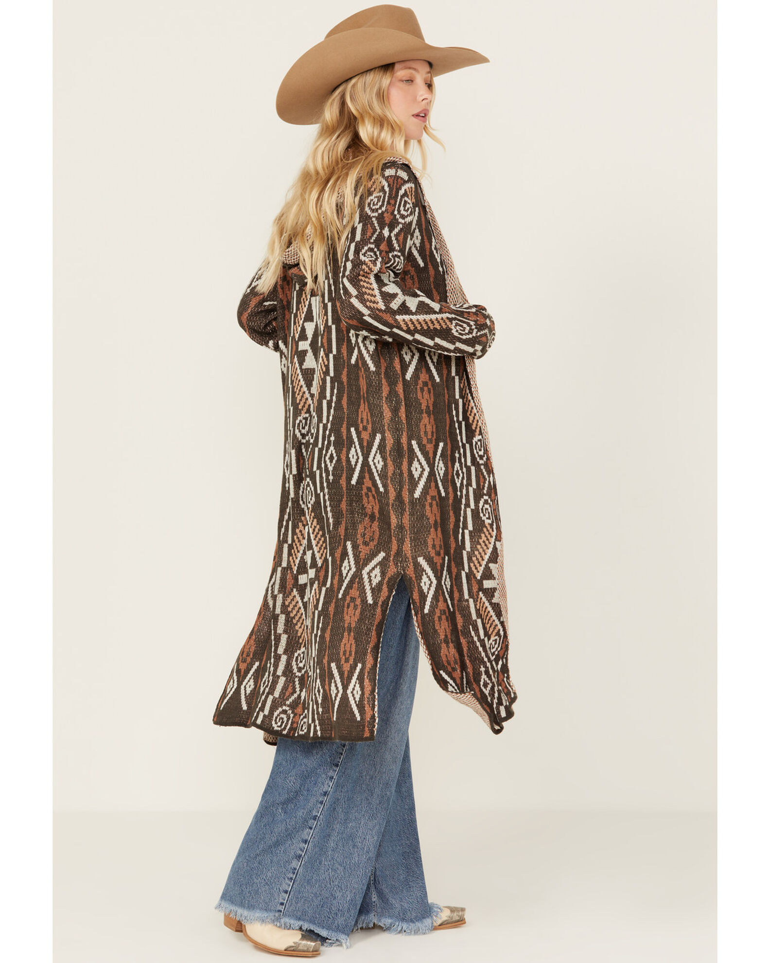Western duster cardigan hot sale