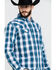 Image #5 - Moonshine Spirit Men's Azul Med Plaid Long Sleeve Western Shirt , , hi-res
