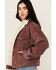 Image #2 - Levi's Women's 90's Corduroy Sherpa Lined Trucker Jacket, Mauve, hi-res