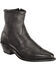 Abilene Men's 7" Wingtip Zip Boots, Black, hi-res