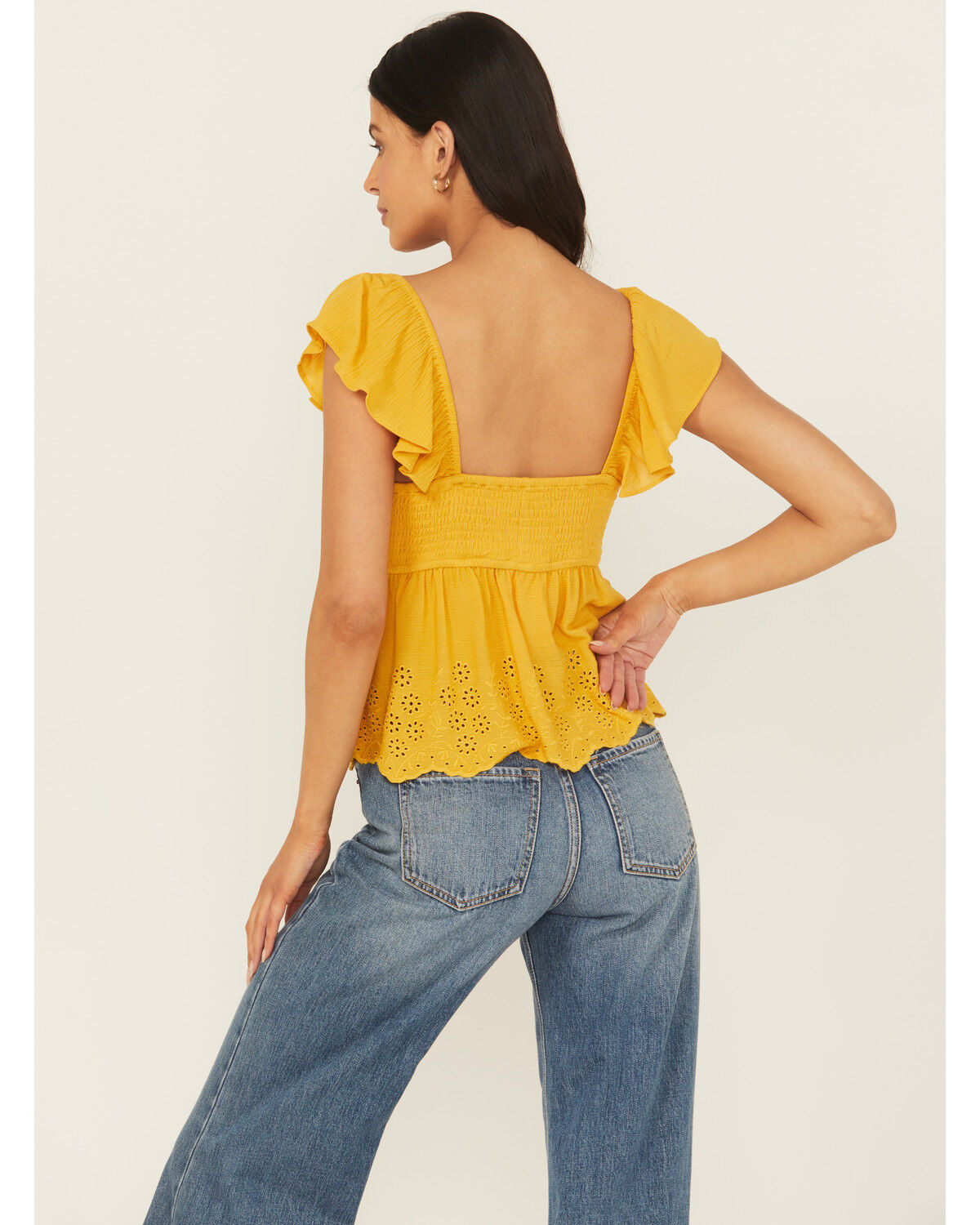 Product Name:  Cleo + Wolf Women's Elizabeth Peplum Top