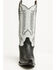 Image #4 - Circle G Women's Embroidered Triad Western Boots - Snip Toe, Black/white, hi-res