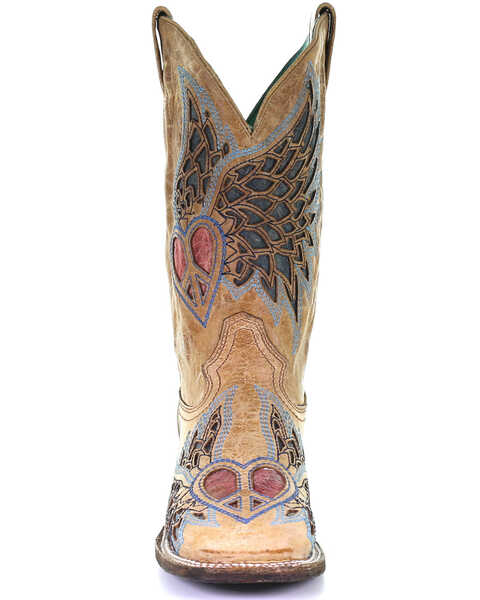 Image #5 - Corral Women's Sand Side Wing Western Boots - Square Toe, , hi-res