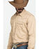 Image #3 - Wrangler Retro Men's Tan Solid Long Sleeve Western Shirt - Tall, Tan, hi-res