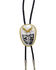 Image #1 - Western Express Men's German Silver Abalone Eagle Bolo Tie, Silver, hi-res